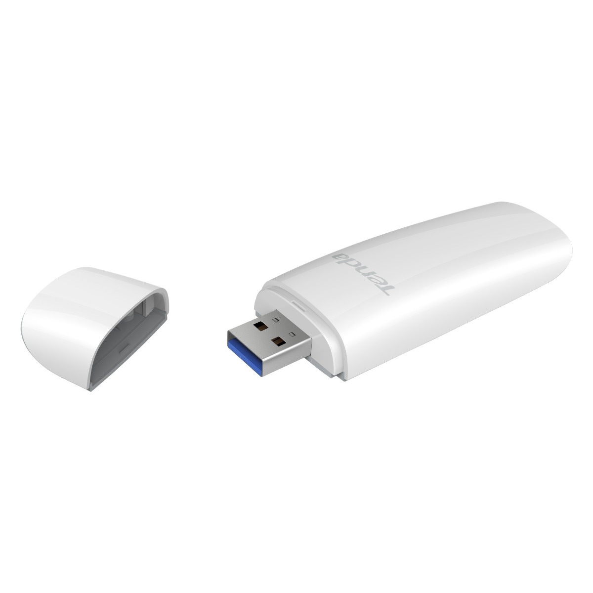 Adaptor USB Wireless Tenda TND-U18, Wi-Fi 6, Dual Band, 574 + 1201 Mbps, 2.4 - 5 GHz, alb