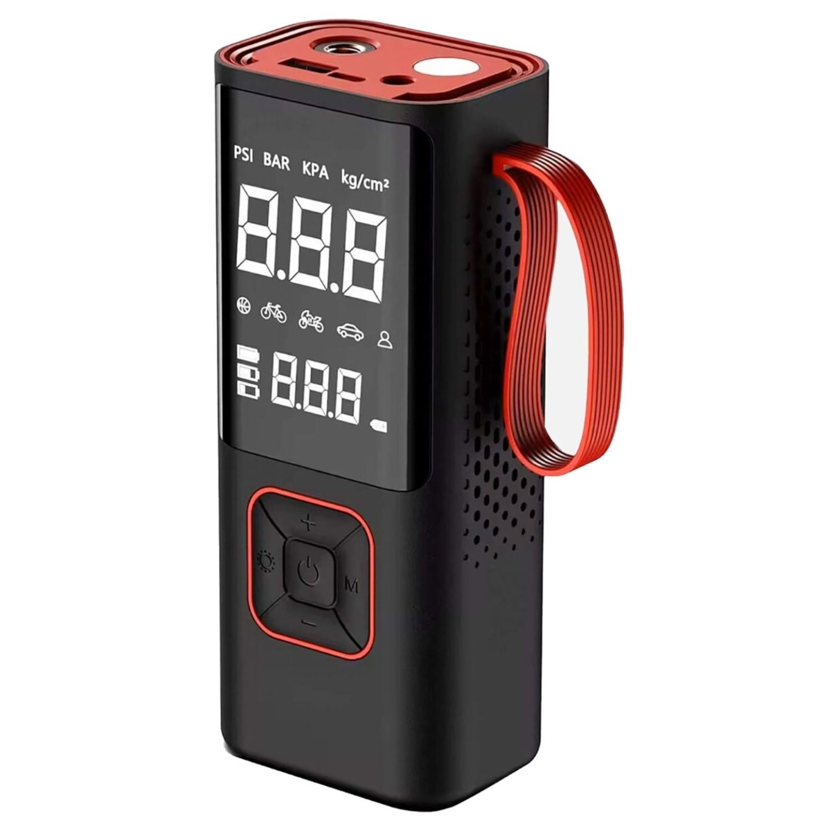 Compresor aer, auto, Roll Fast, 10.8 bar, acumulator 6000 mAh / 12 V, debit 30 l/min, functie powerbank, oprire automata, lanterna LED, afisaj digital