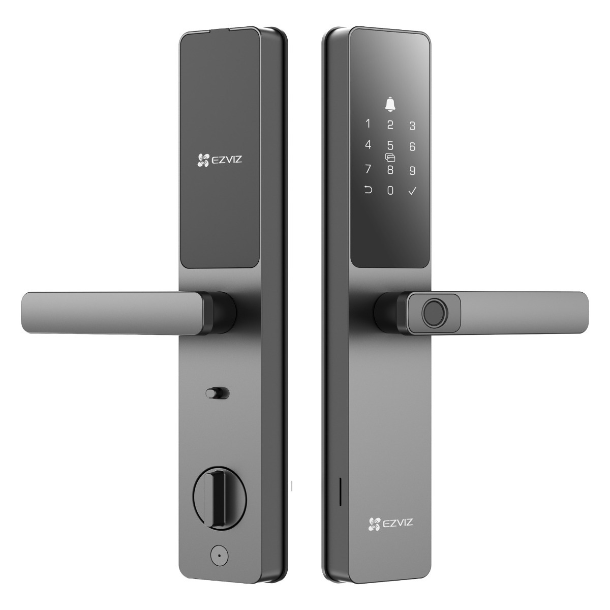 Yala inteligenta EZVIZ CS-DL05(WBCP,M), Wi-Fi, Bluetooth, acces cu amprenta, sonerie incorporata