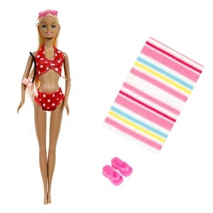 Papusa Manechin Betty cu 4 Accesorii de Plaja