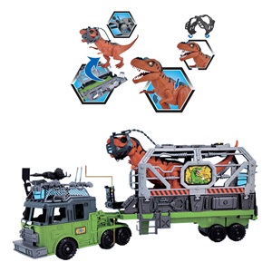 Set Camion Salvare Dinozaur cu Figurine & Efecte Sonore