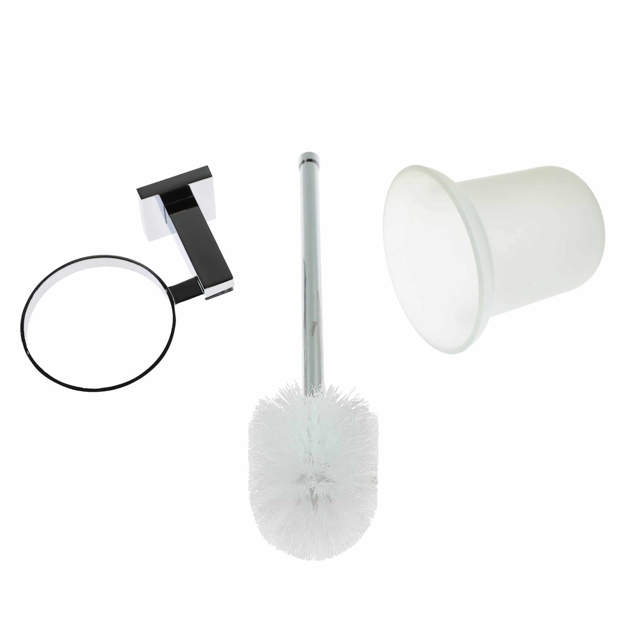 Perie WC Kadda Troll 66390, suspendat, metal + sticla mata - imagine 2