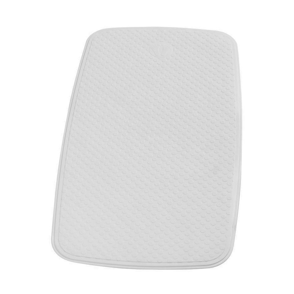 Covoras baie cu ventuze Capri 66081, alb, 38 x 72 cm