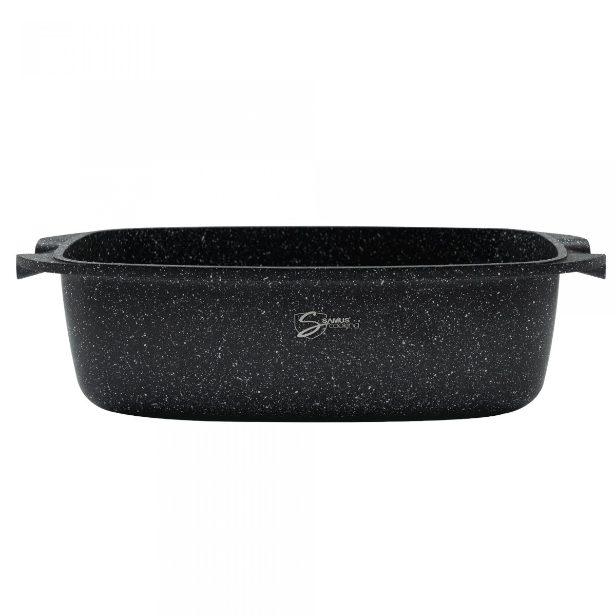 Tava cuptor Samus TOL323-RC, aluminiu, dreptunghiulara, negru, 32 x 22 cm, invelis antiaderent, cu capac - imagine 2