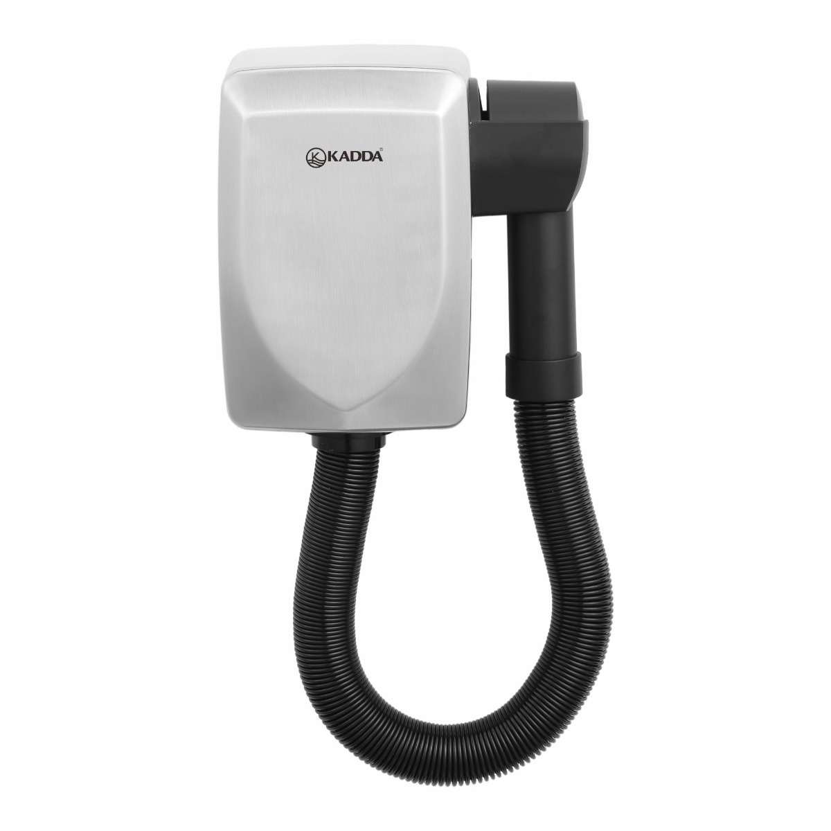 Uscator de par Kadda KW-1029H, 1000 W, 2 setari temperatura, montaj pe perete, gri + negru