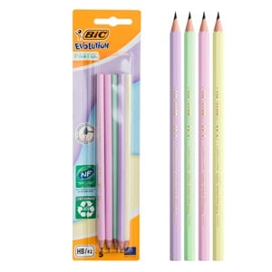 Creioane HB de Culori Pastelate BIC - 5buc
