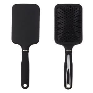Perie Par Plata Patrata din Plastic Negru