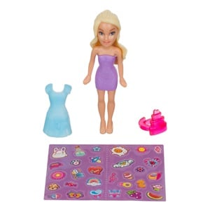 Papusa Mini cu Rochie Inel si Accesorii