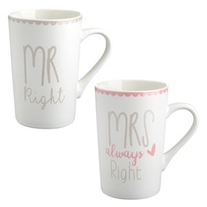 Set Cani New Bone Mr Right - Mrs Always Right 350ml - 2buc