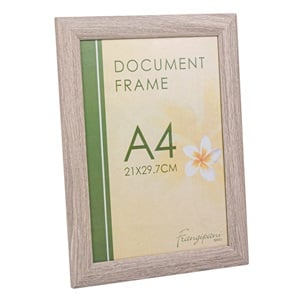 Rama Foto Decorativa A4 Model Efect de Lemn Gri 21x29.7cm