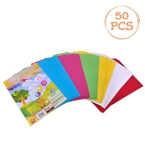 Set Cartoane Colorate A4 pentru Creatii 220gsm - 50F