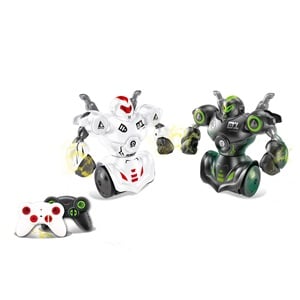 Set de Lupta cu 2 Roboti cu Telecomanda Lumina & Sunet