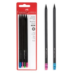 Creioane HB cu Radiera Faber Castell - 4buc