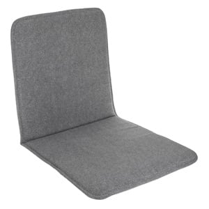 Perna Scaun cu Spatar pentru Spatii Exterioare Gri 86x43cm