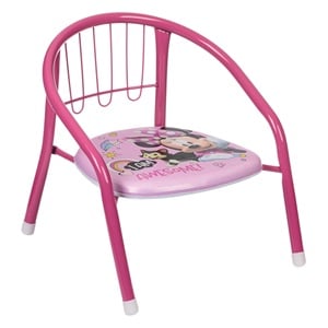 Scaun Metalic cu Model Minnie Mouse Roz pentru Copii 36x35x36cm