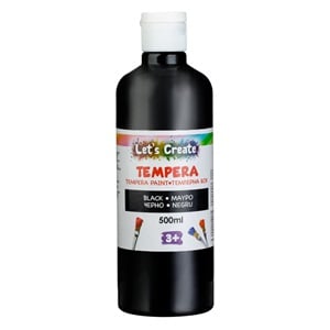 Acuarela Tempera Neagra in Sticla 500ml