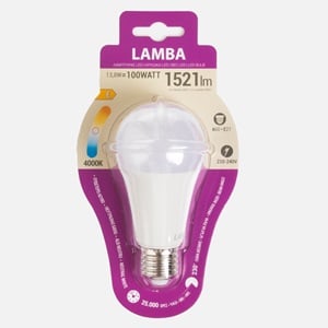 Bec LED E27 15W (A65)  - Lumina Alba