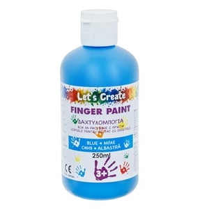 Acuarela pentru Pictura cu Degetele Albastra in Sticla Little President - 250ml