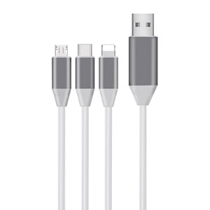 Cablu de Incarcare 3in1 cu LED Type C 1.5m i-JMB