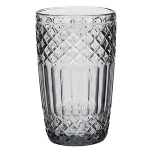 Pahar din Sticla Gri 'Squared' pentru Apa 380ml