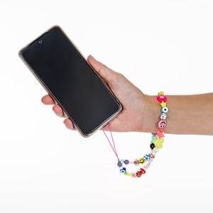 Accesoriu Telefon Mobil Curelusa cu Bomboane Emoji Fimo Color 17cm