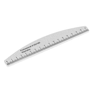 Pila de Unghii Curbata Argintie cu Rigla 180/120