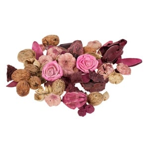 Potpourri Decorativ Flori Frunze Fructe Roz Bordo Trandafiri 120g