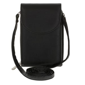 Husa Telefon Mobil cu Curea Neagra Mata 11x4x18cm