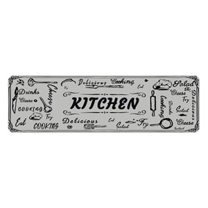 Covor de Bucatarie tip Traversa Gri "Kitchen" 150x45cm