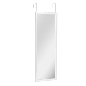 Oglinda cu Cadru Alb din Lemn MDF pentru Usa 30x90cm