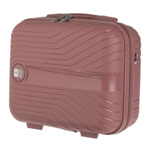 Valiza Roz cu Dungi Reliefate 16.66L
