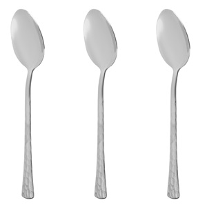 Linguri din Otel Inoxidabil "Hammered" 20.5cm - 3buc