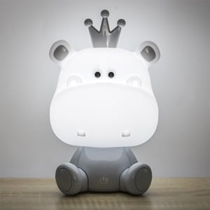 Lampa de Veghe Hipopotam cu 3 Nivele de Lumina & Cablu USB