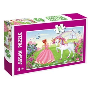 Puzzle Printesa Unicorn Castel (24 de Piese)