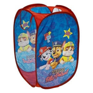 Cos Textil Pliabil Albastru Rosu Paw Patrol pentru Jucarii 36x36x58cm