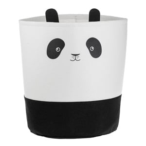 Cos Rufe din Fetru Panda pentru Copii 30x40cm