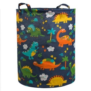 Cos Rufe Albastru cu Model Dinozauri pentru Copii Ø35x45cm