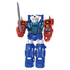 Robot Gigant cu Transformare si 10 Figurine Sunete & Lumini