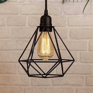 Abajur Metalic Negru pentru Lustra 15x15x13cm