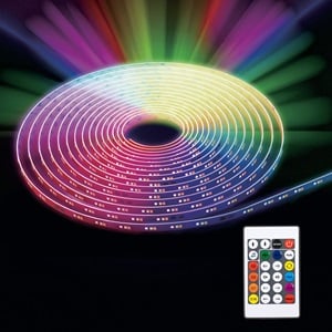Banda Autocolata Strip Light Colorata cu Telecomanda 12V 5m