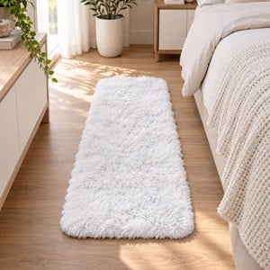COVOR PUFOS ALB SHGRABB 60X160