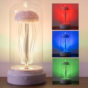 Lampa de Veghe LED Meduza cu Lumina Colorata Ø10x20cm