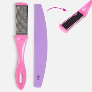 Set Pila Metalica Fucsia pentru Calcaie & Pila Mov