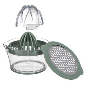 Storcator Citrice & Razatoare 2 in 1 Verde Olive cu Gradatie 400ml - 4buc