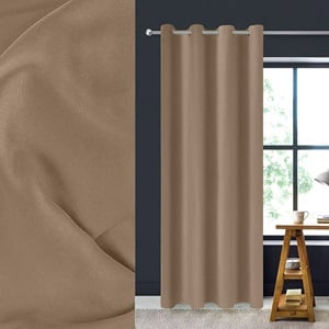 Draperie Decorativa Taupe cu Inele 140x260cm