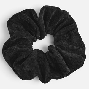 Elastic Par Negru Catifelat cu Strasuri pentru Femei