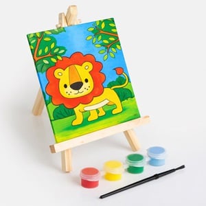 Set Pictura cu Sevalet & Canvas Model Leu 10,5x10,5cm