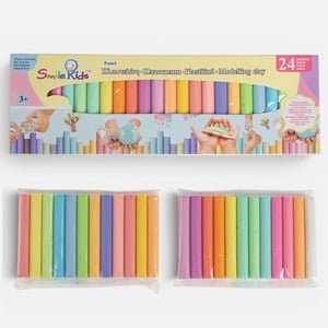 Plastilina 24 Culori Pastel - 500g