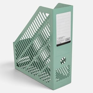 Suport din Plastic Kaki pentru Reviste & Acte