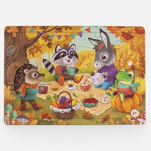 Puzzle Animalute la Picnic (15 Piese)